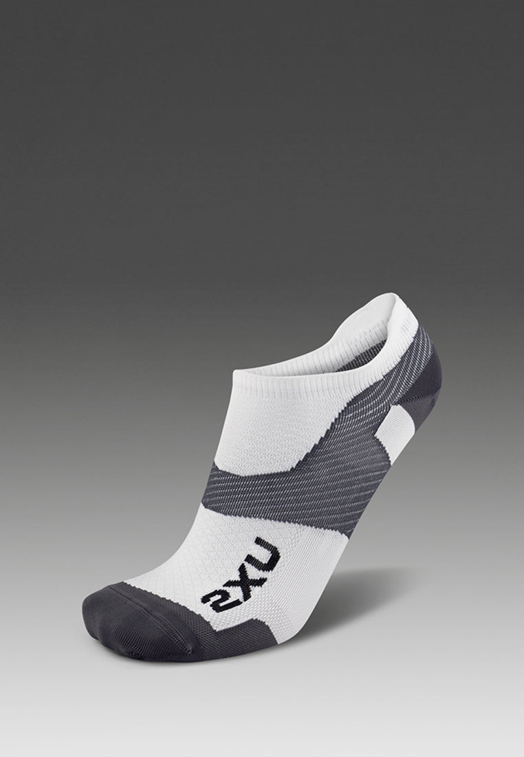 Core Vectr Ultralight No Show Socks(White)