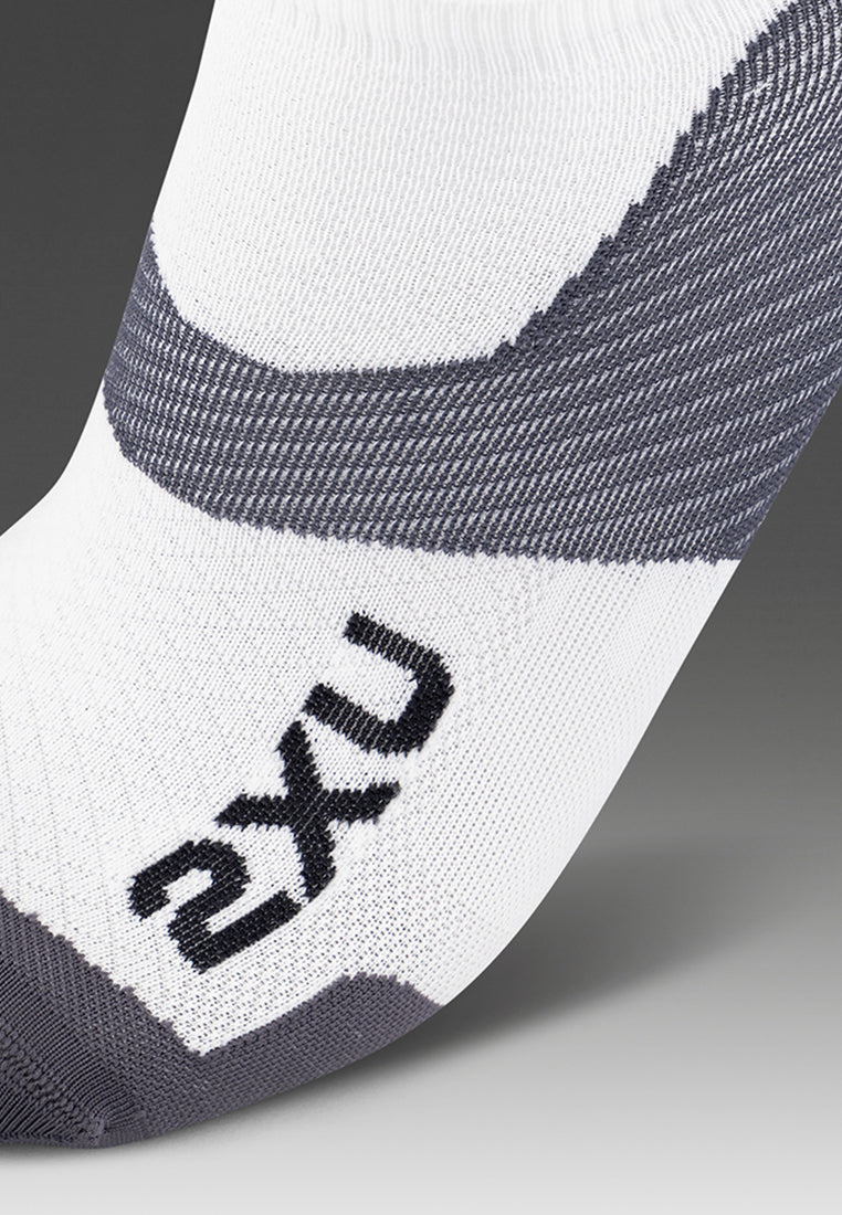 Core Vectr Ultralight No Show Socks(White)